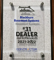 #31 Dealer for Total Sales from Basement Systems